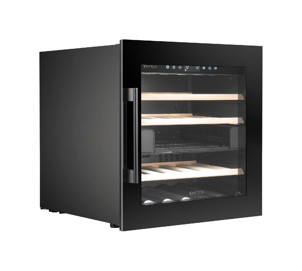 Temptech OZ60DB Oslo Cantina vini da incasso - cm. 59 h. 59 - 28 bottiglie - nero