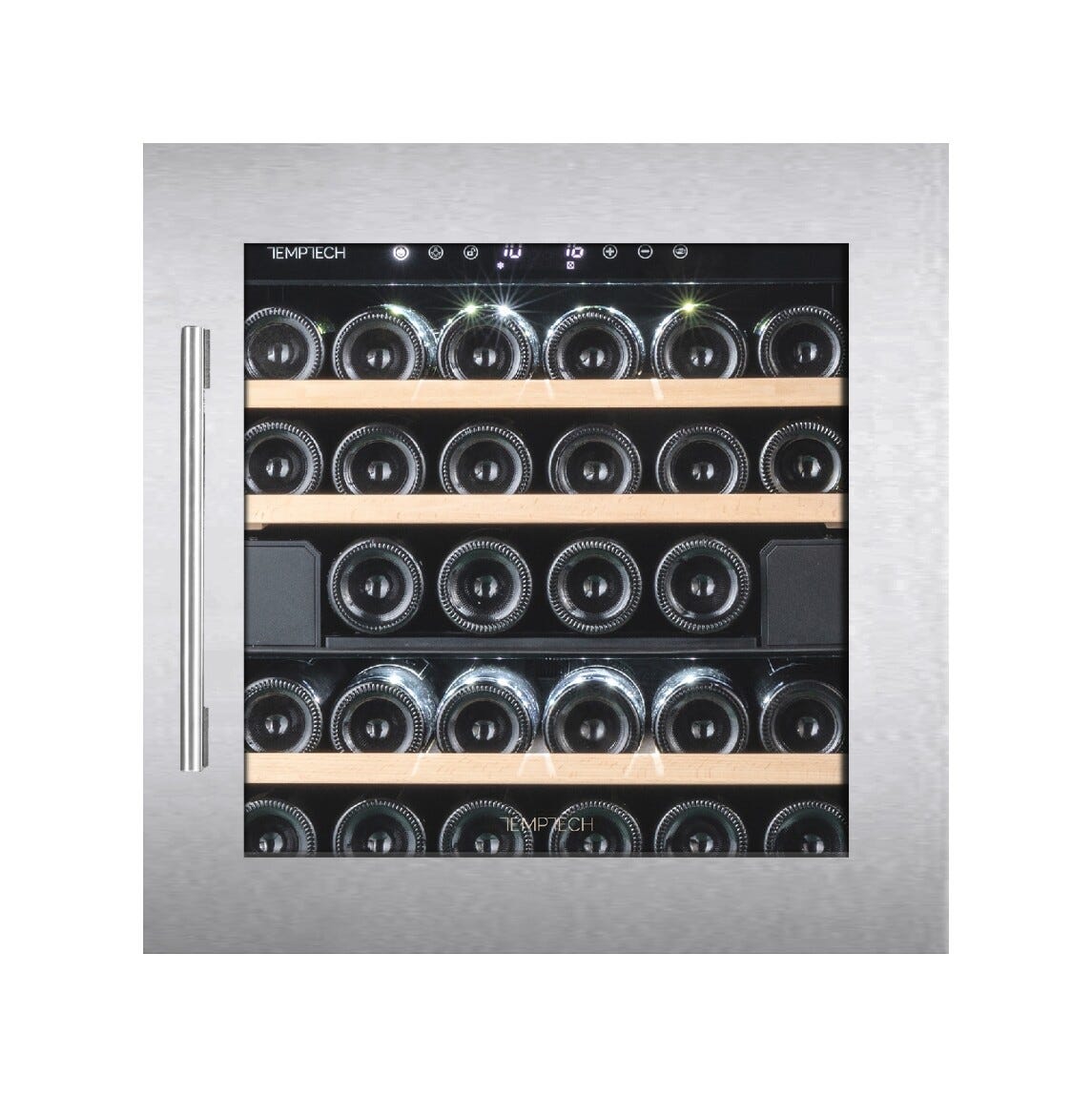Temptech OZ60DX Oslo Cantina vini da incasso - cm. 59 h. 59 - 28 bottiglie - inox