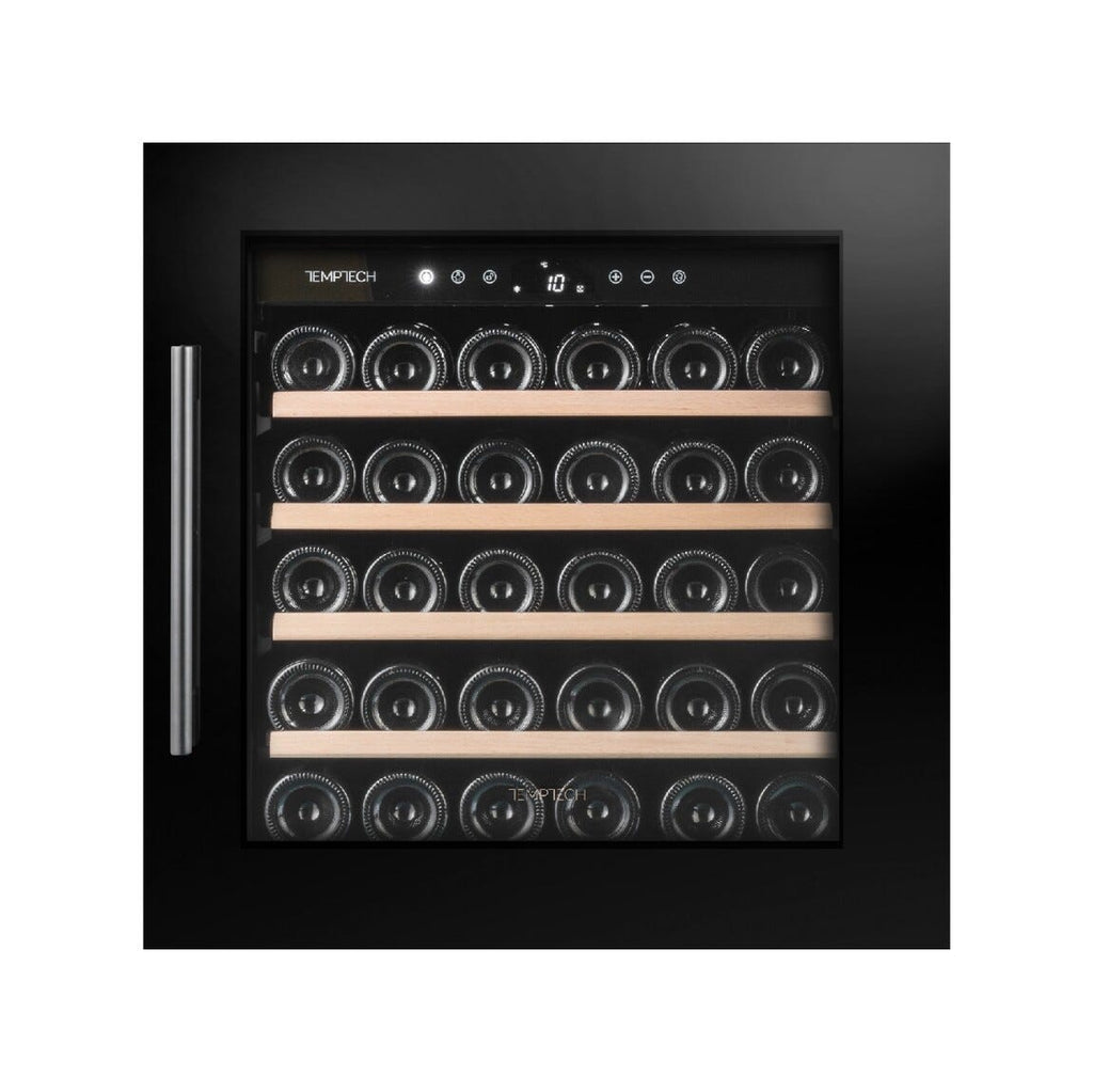 Temptech OZ60SB Oslo Cantina vini da incasso - cm. 59 h. 59 - 30 bottiglie - nero