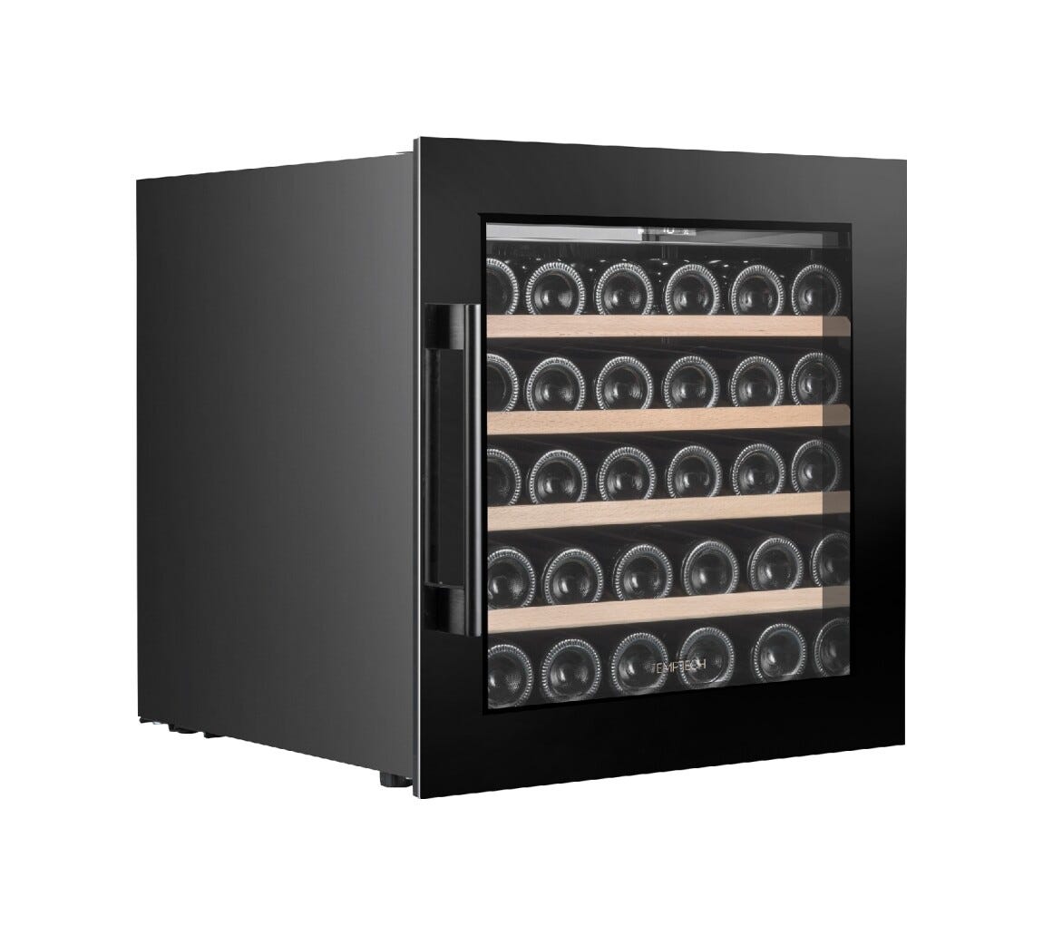 Temptech OZ60SB Oslo Cantina vini da incasso - cm. 59 h. 59 - 30 bottiglie - nero