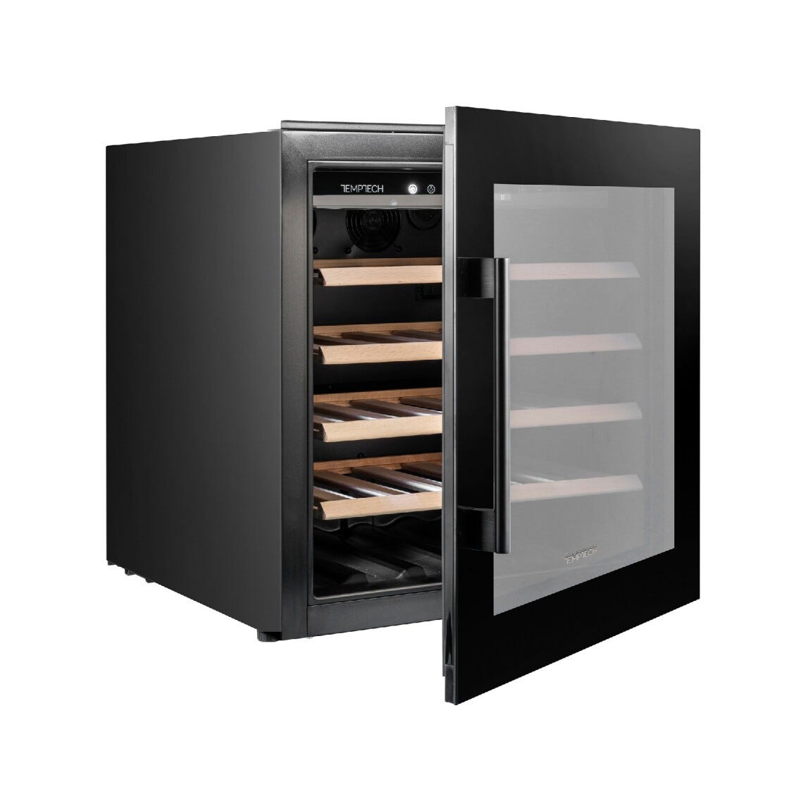 Temptech OZ60SB Oslo Cantina vini da incasso - cm. 59 h. 59 - 30 bottiglie - nero