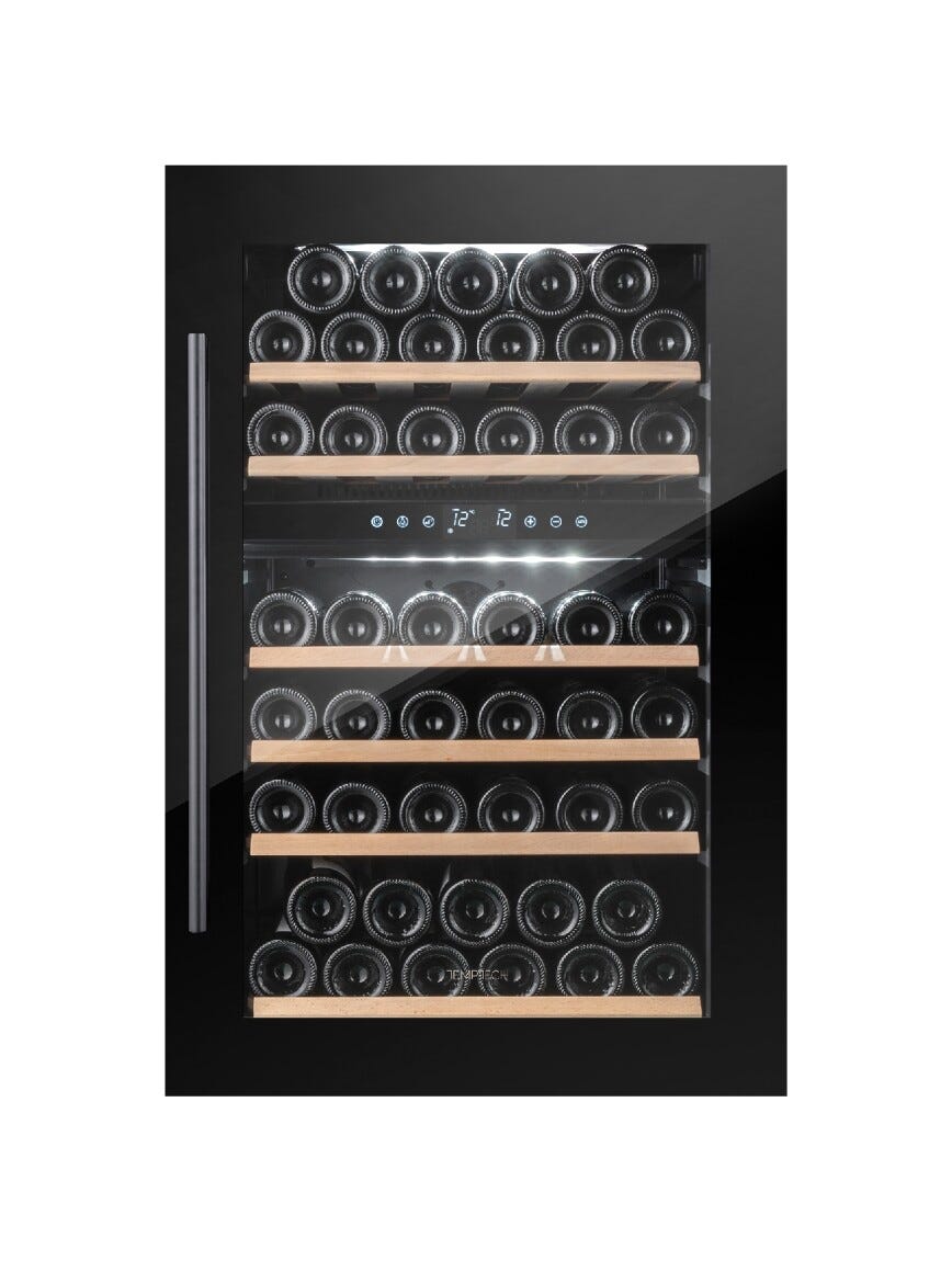 Temptech OZ90DB Oslo Cantina vini da incasso - cm. 59 h. 89 - 41 bottiglie - nero