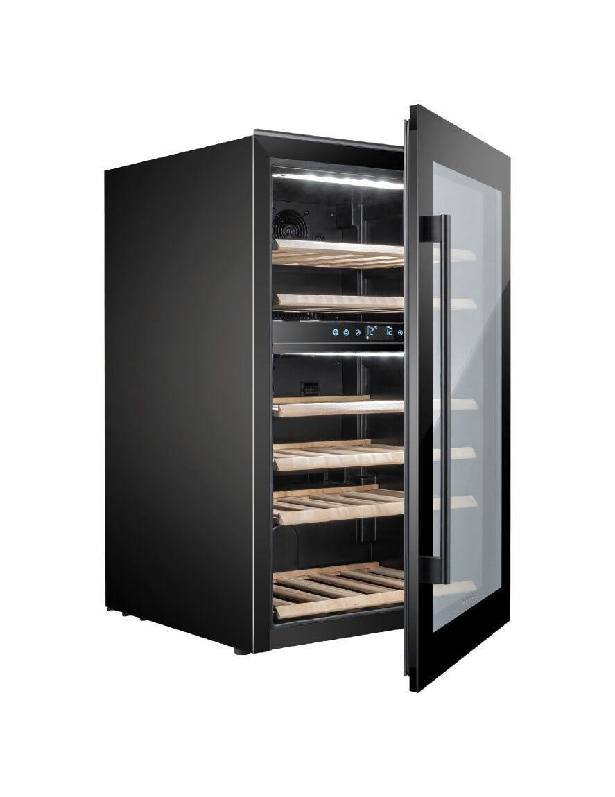 Temptech OZ90DB Oslo Cantina vini da incasso - cm. 59 h. 89 - 41 bottiglie - nero