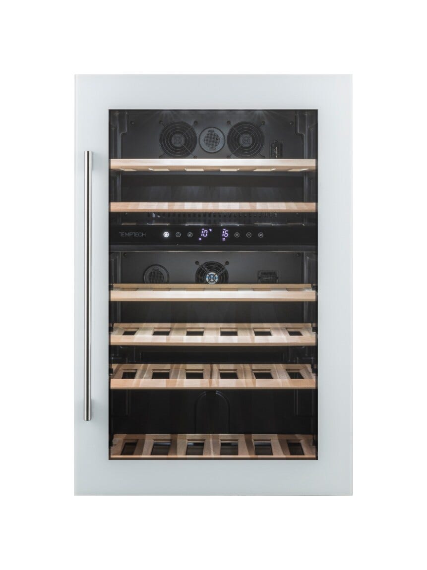 Temptech OZ90DW Oslo Cantina vini da incasso - cm. 59 h. 89 - 41 bottiglie - bianco