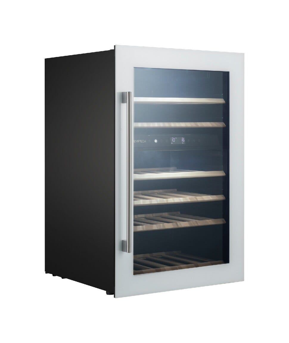 Temptech OZ90DW Oslo Cantina vini da incasso - cm. 59 h. 89 - 41 bottiglie - bianco