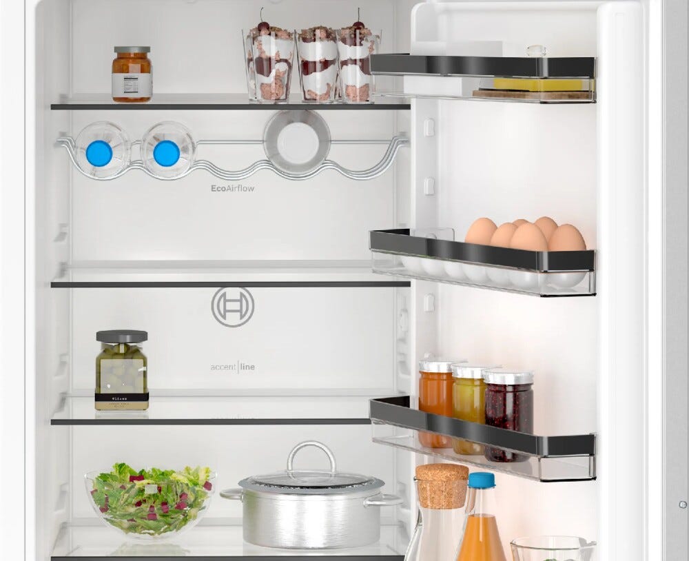 Bosch KIN96VFD0 Serie 4 Frigorifero combinato da incasso, 290 litri, NoFrost, VitaFresh XXL, cerniera piatta, classe D
