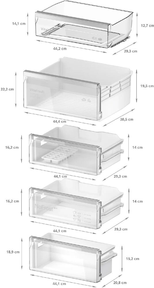 Bosch KIN96VFD0 Serie 4 Frigorifero combinato da incasso, 290 litri, NoFrost, VitaFresh XXL, cerniera piatta, classe D