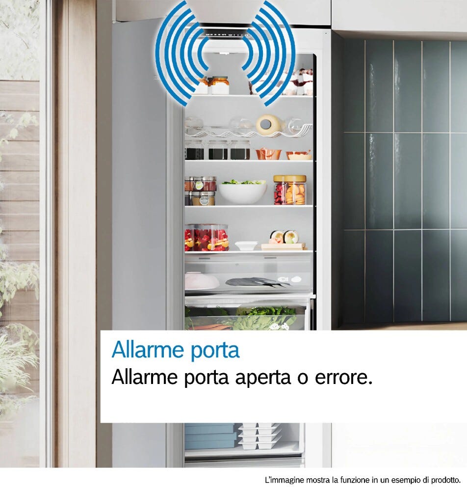 Bosch KIN96VFD0 Serie 4 Frigorifero combinato da incasso, 290 litri, NoFrost, VitaFresh XXL, cerniera piatta, classe D