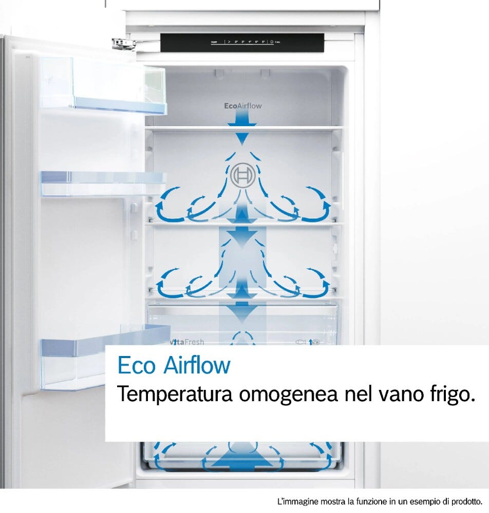 Bosch KIN96VFD0 Serie 4 Frigorifero combinato da incasso, 290 litri, NoFrost, VitaFresh XXL, cerniera piatta, classe D