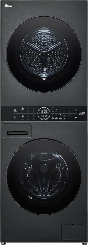 LG WT1210BBF WashTower Colonna bucato cm. 60 - lavaggio 12 kg - asciugatura 10 kg - nero