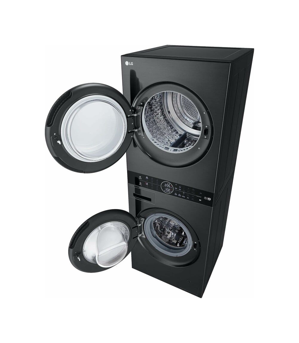 LG WT1210BBF WashTower Colonna bucato cm. 60 - lavaggio 12 kg - asciugatura 10 kg - nero