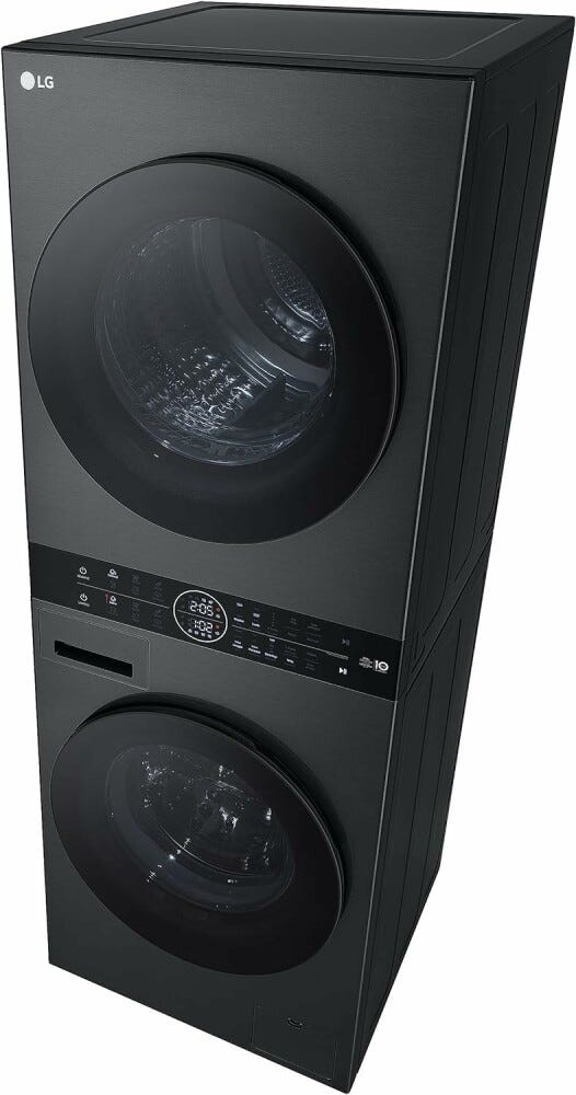 LG WT1210BBF WashTower Colonna bucato cm. 60 - lavaggio 12 kg - asciugatura 10 kg - nero