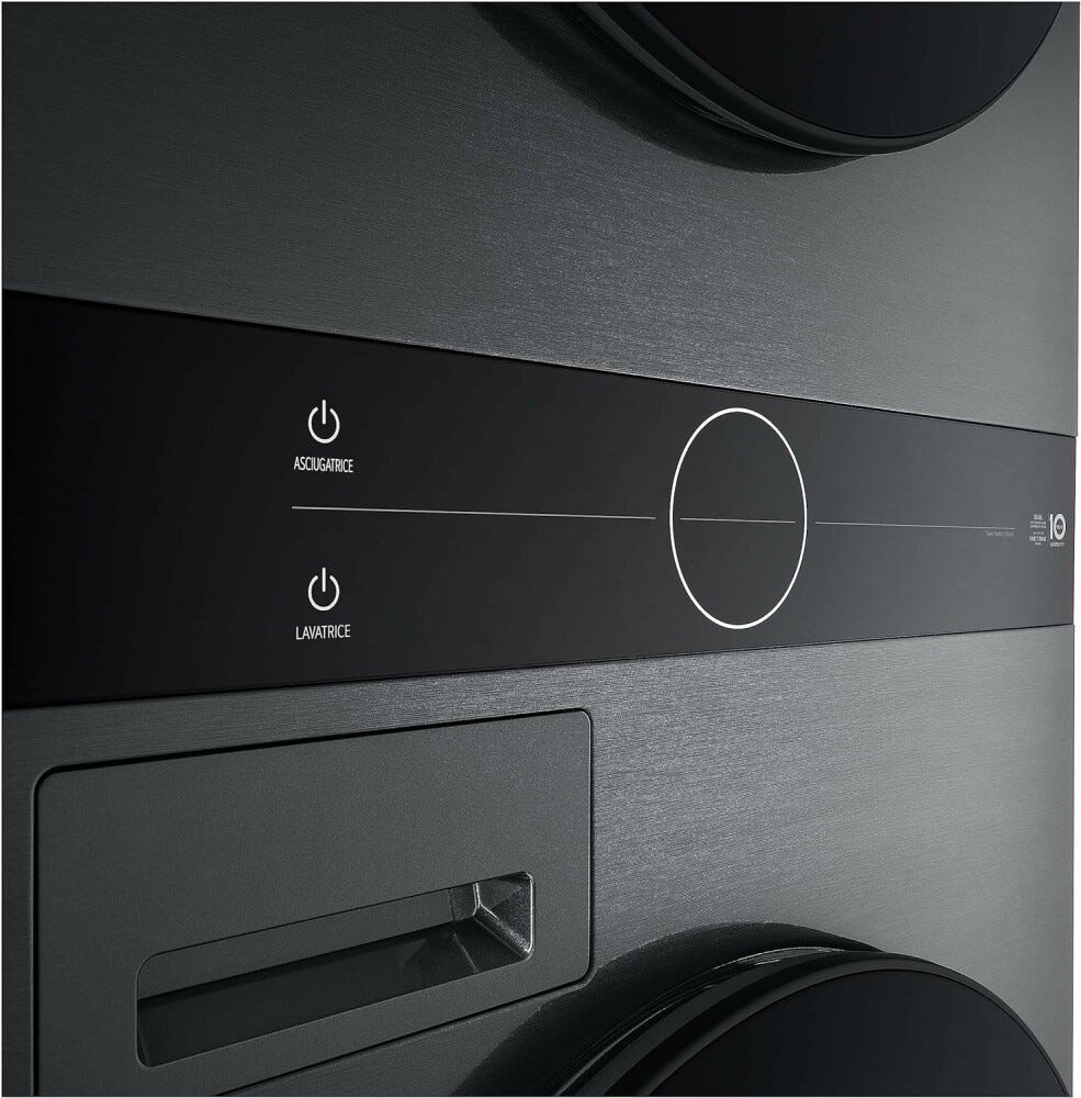 LG WT1210BBF WashTower Colonna bucato cm. 60 - lavaggio 12 kg - asciugatura 10 kg - nero