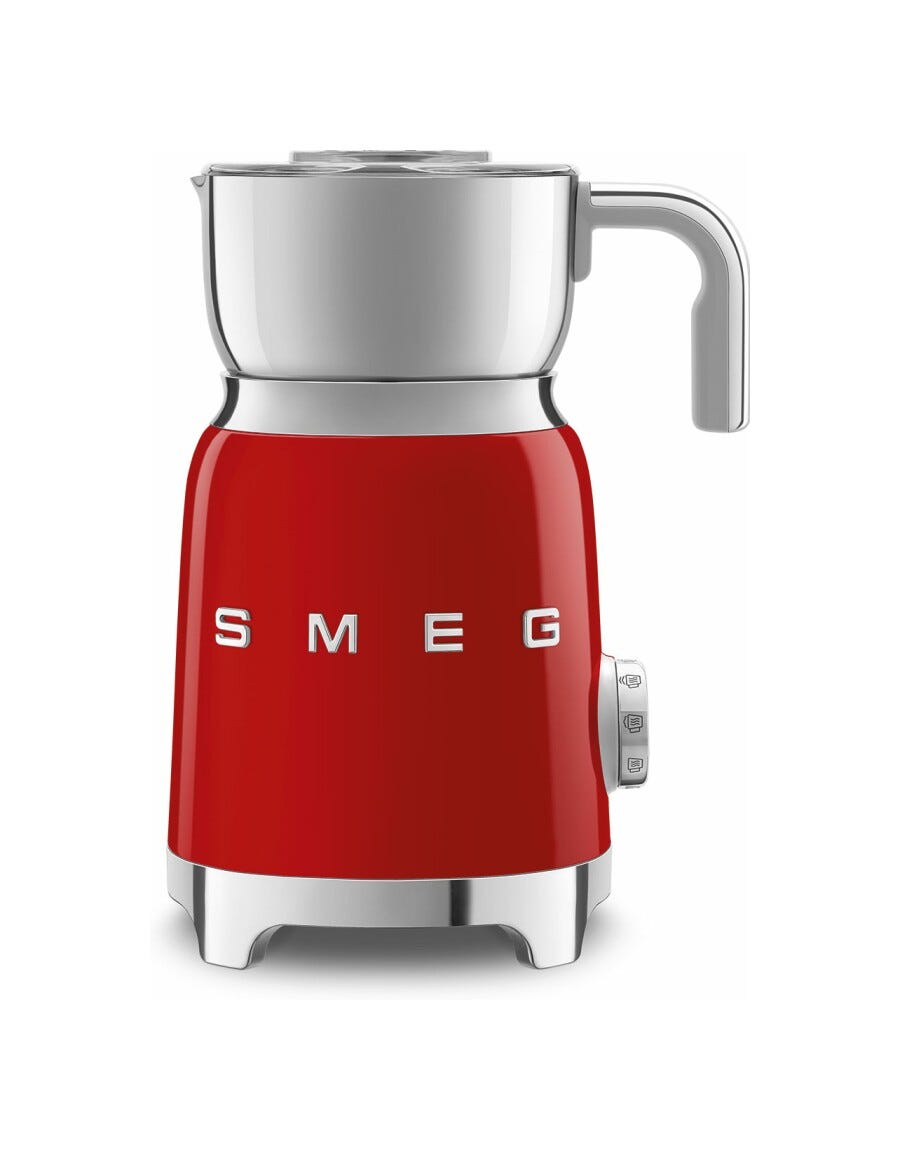 Smeg Selection MFF11RDEU 50'S style Montalatte - rosso lucido