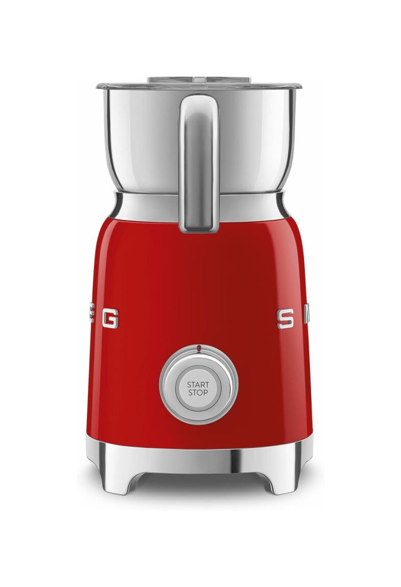 Smeg Selection MFF11RDEU 50'S style Montalatte - rosso lucido