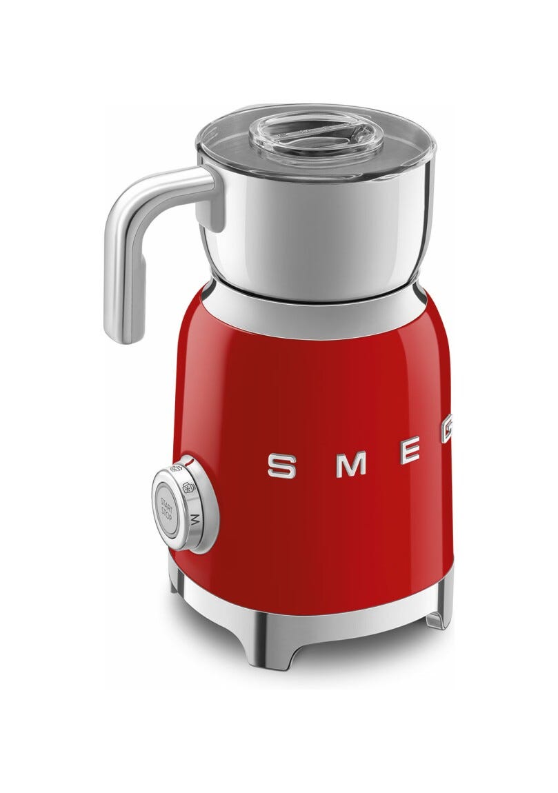 Smeg Selection MFF11RDEU 50'S style Montalatte - rosso lucido