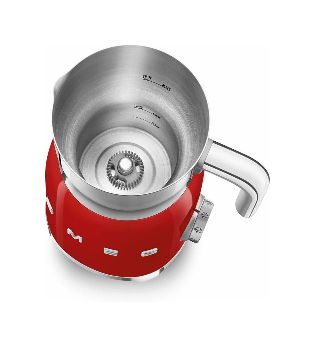 Smeg Selection MFF11RDEU 50'S style Montalatte - rosso lucido