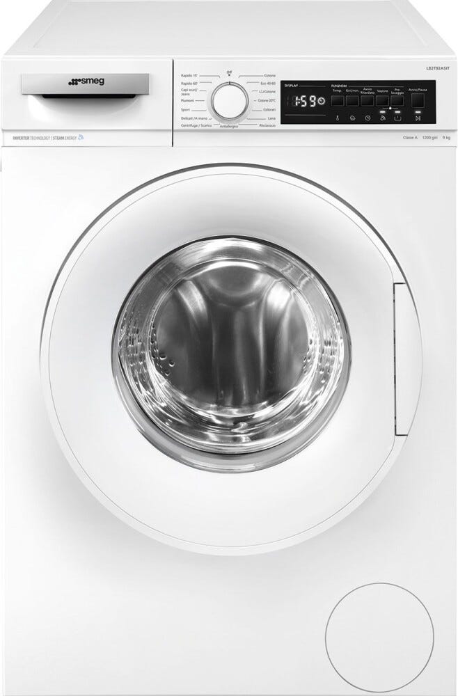 Smeg LB2T92ASIT Lavatrice cm. 60 - capacità 9 kg - bianco