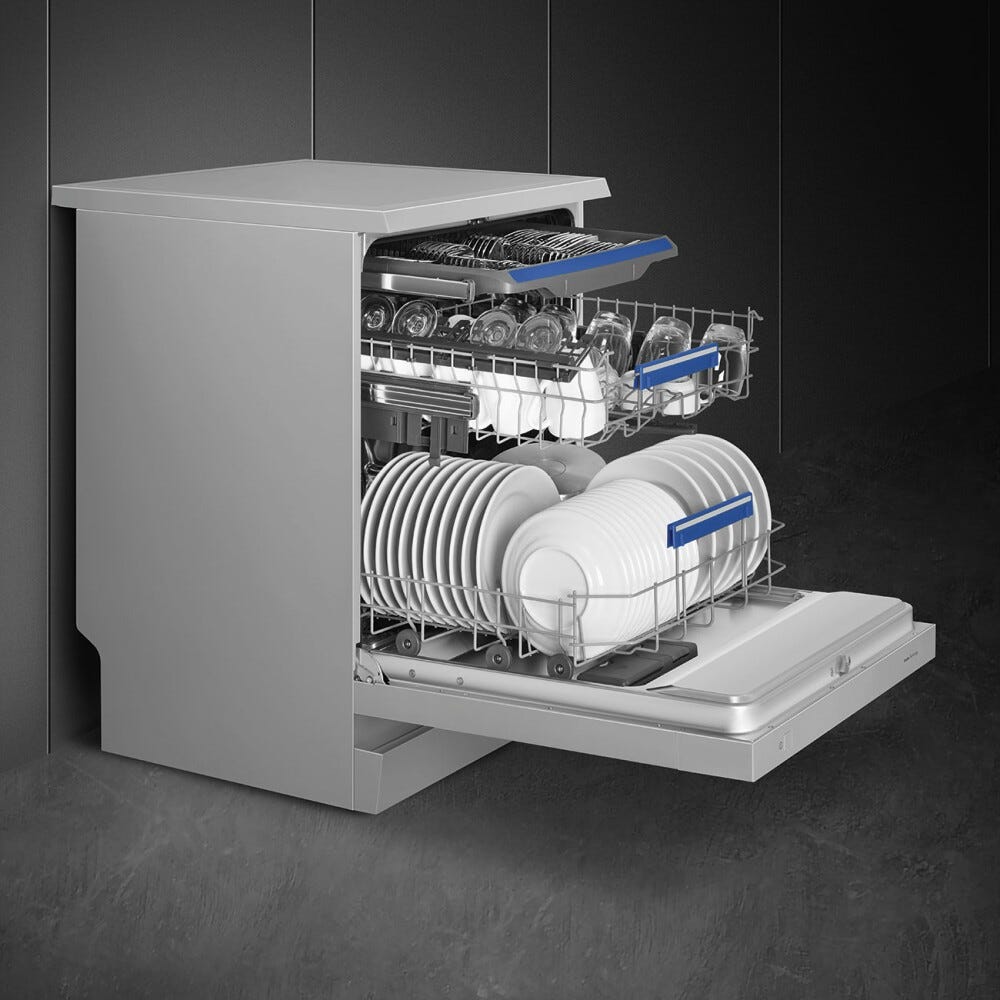 Smeg LVS342CQSX Universale Lavastoviglie a libera installazione cm. 60 - 14 coperti - inox