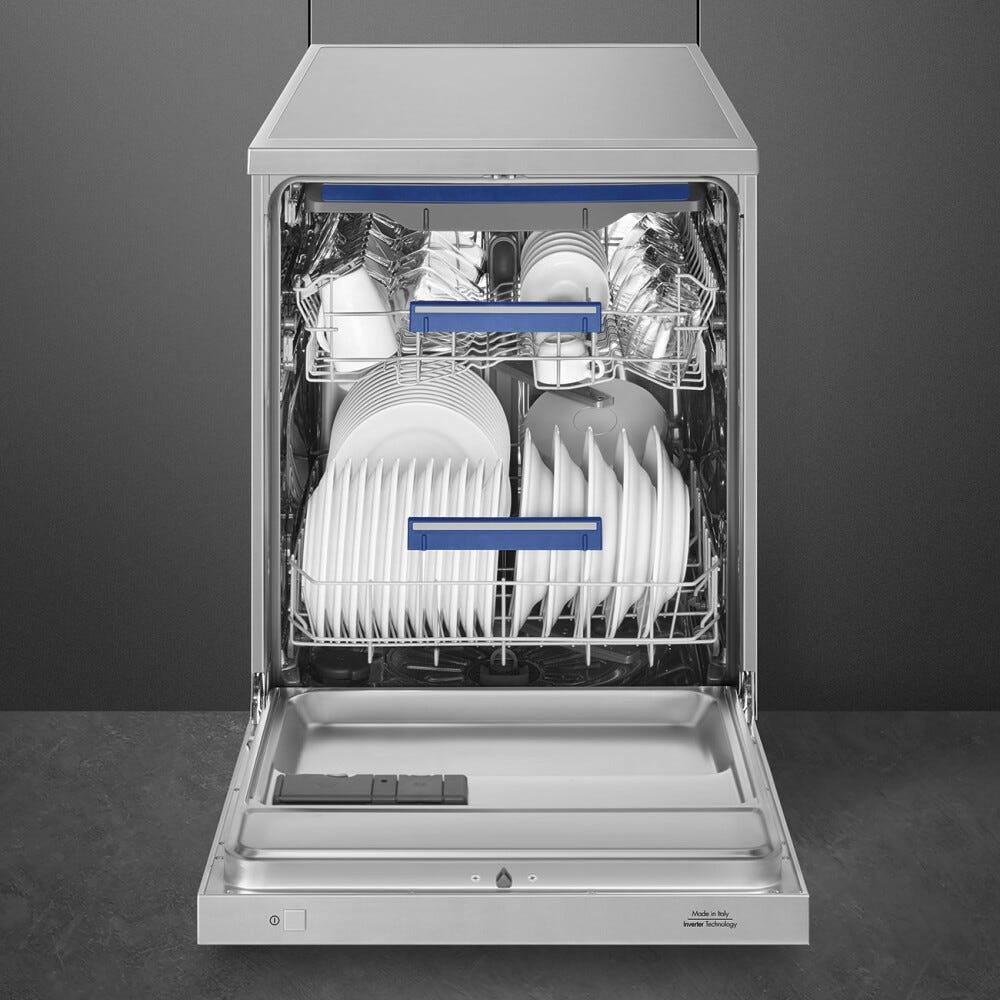 Smeg LVS342CQSX Universale Lavastoviglie a libera installazione cm. 60 - 14 coperti - inox