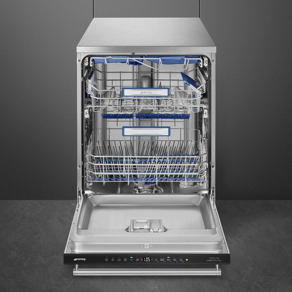 Smeg LVS345BQSTX Classica Lavastoviglie a libera installazione cm. 60 - 14 coperti - inox