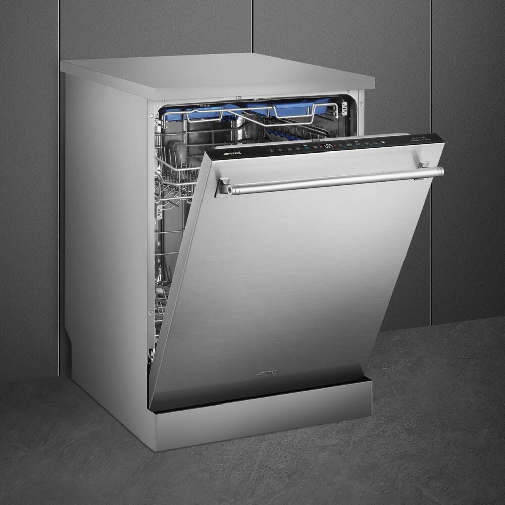Smeg LVS345BQSTX Classica Lavastoviglie a libera installazione cm. 60 - 14 coperti - inox