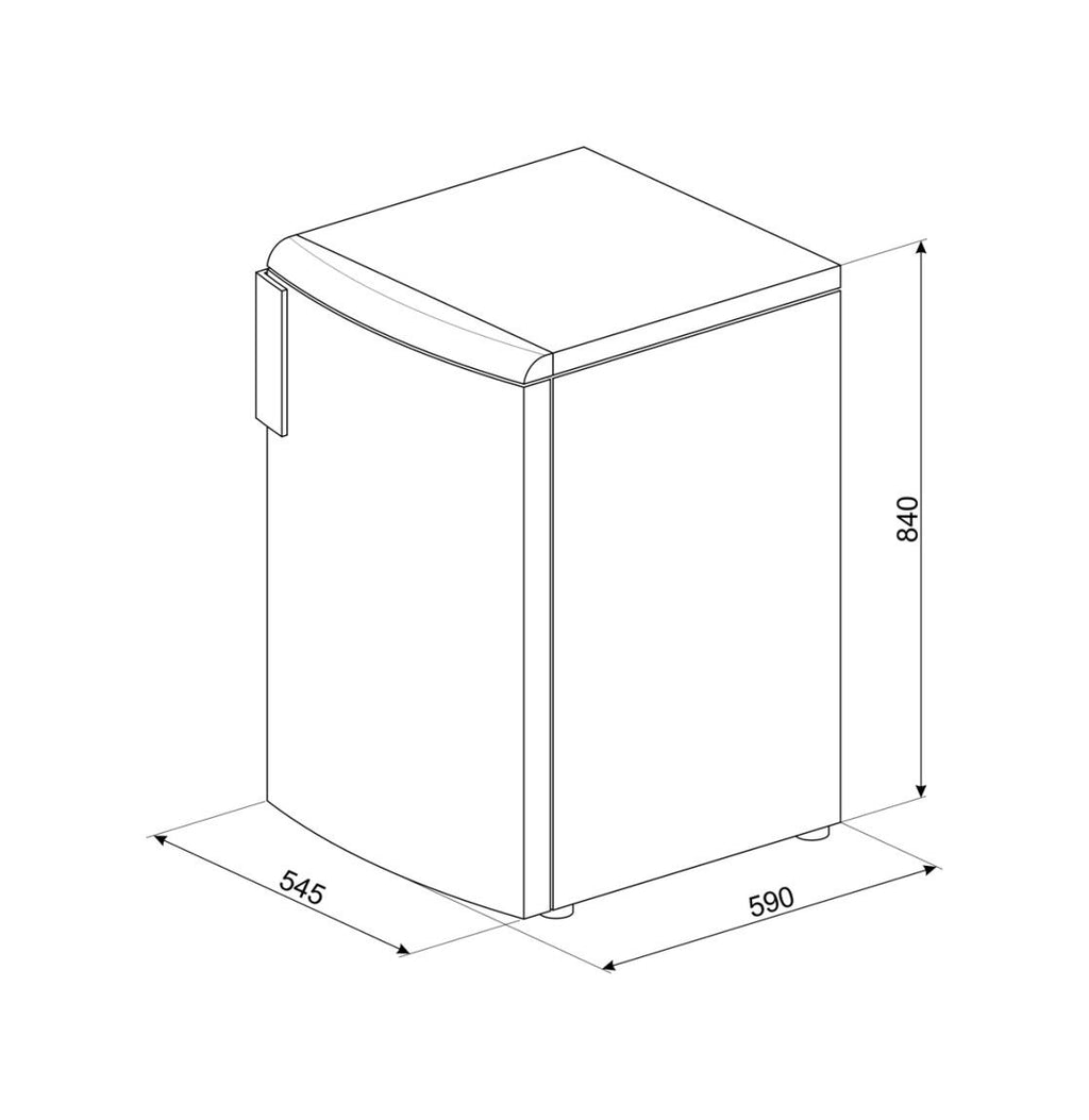 Smeg CV102E Universale Congelatore verticale a libera installazione cm. 54 h. 84 - lt. 95 - bianco