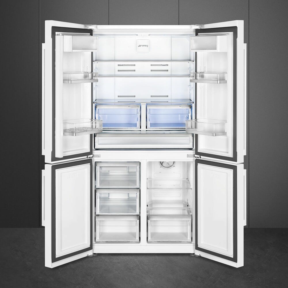 Smeg FQ60BDE Universale Frigorifero con congelatore 4 porte cm. 91 h. 182 - lt. 572 - bianco