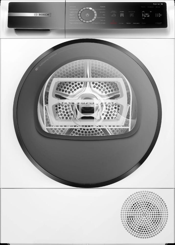 Bosch WQB245B0IT Serie 8 Asciugatrice cm. 60 - capacità 9 kg - bianco