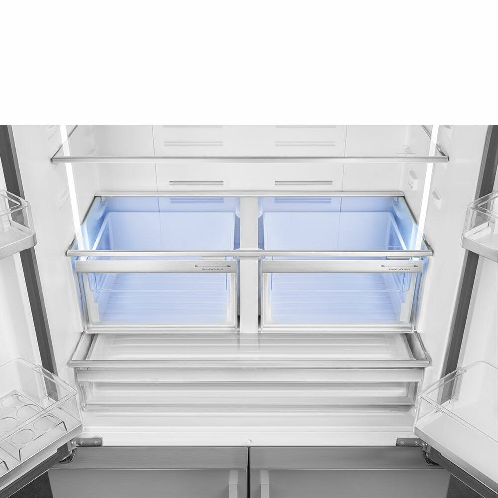 Smeg FQ60XE Universale Frigorifero con congelatore 4 porte a libera installazione cm. 91 h. 182 - lt. 572 - inox antimpronta