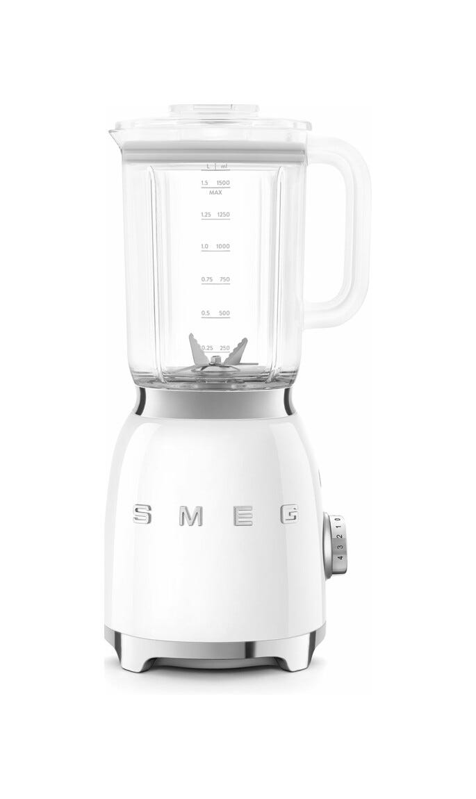 Smeg Selection BLF03WHEU 50's Style Frullatore da tavolo - bianco lucido