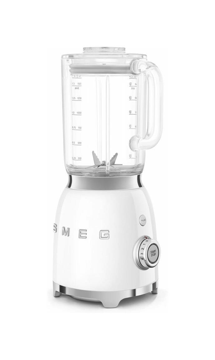 Smeg Selection BLF03WHEU 50's Style Frullatore da tavolo - bianco lucido