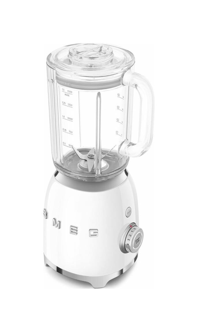 Smeg Selection BLF03WHEU 50's Style Frullatore da tavolo - bianco lucido