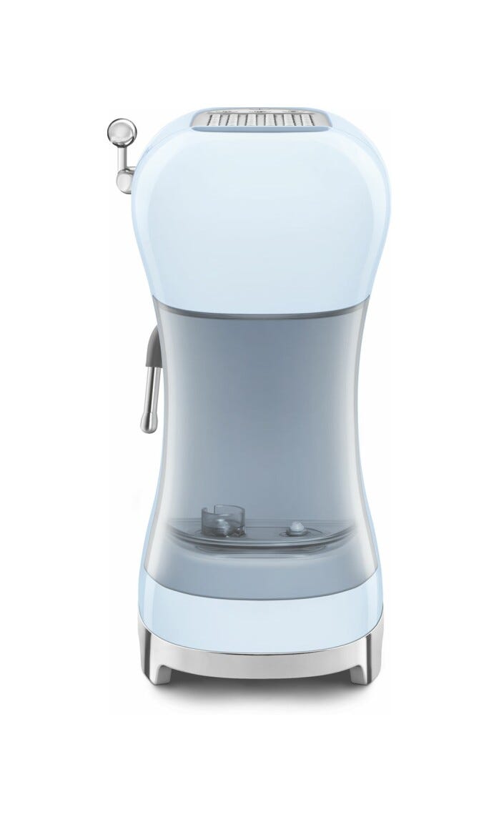 Smeg Selection ECF02PBEU 50's Style Macchina da caffè espresso manuale - azzurro lucido