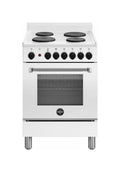La Germania AMN6604SBV24 Americana Cucina da accosto cm. 60 x 60 - bianco 4 piastre elettriche + 1 forno a elettrico statico
