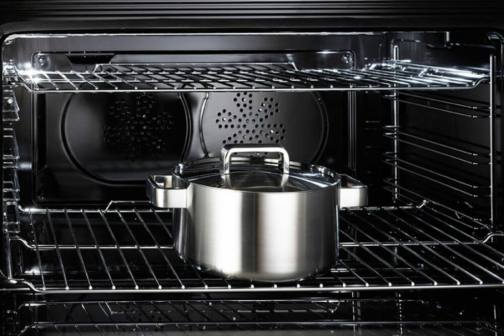 La Germania AMN664GVIV24 Americana Cucina da accosto cm. 60 x 60 - vino 4 fuochi a gas + 1 forno singolo a gas