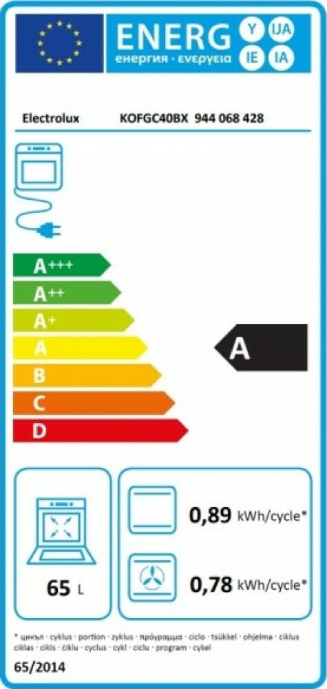 Electrolux KOFGC40BX 600 Forno elettrico multifunzione cm 59 - inox antimpronta