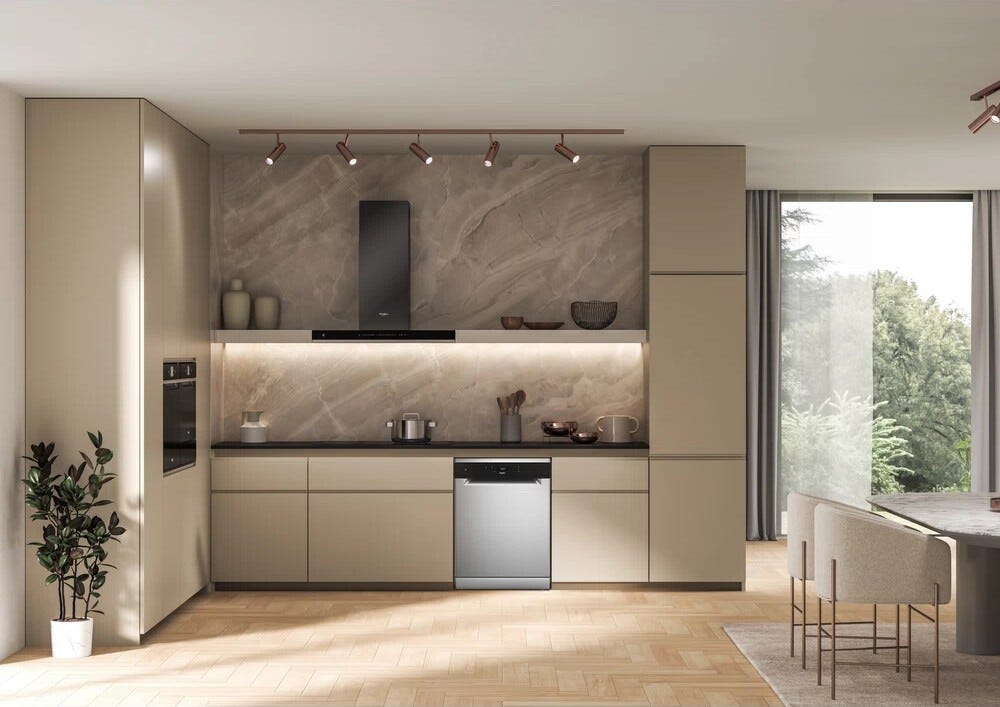 Whirlpool W2F HD624X Lavastoviglie a libera installazione cm. 60 - capacità 14 coperti - inox