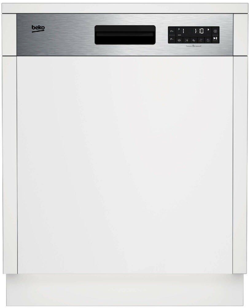 Beko BDSN26430X Lavastoviglie integrata parziale cm. 60 - 14 coperti - frontalino inox