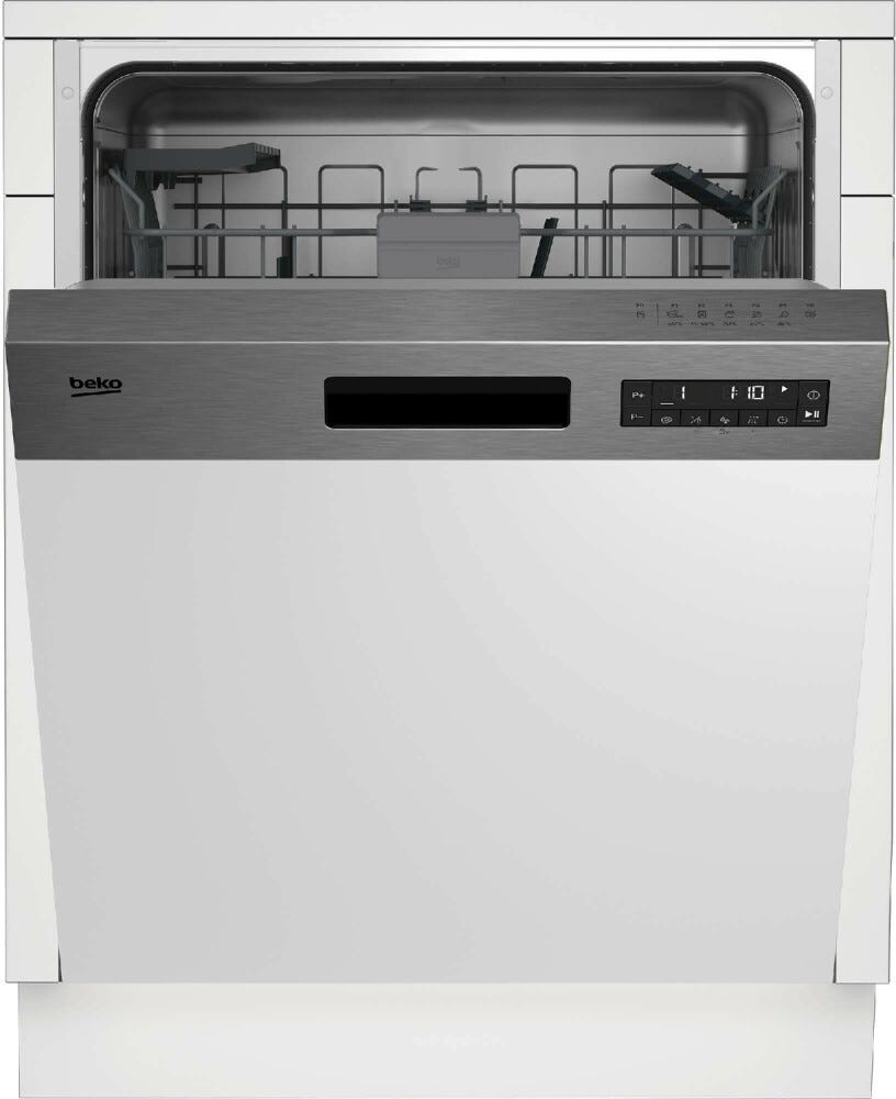 Beko BDSN26430X Lavastoviglie integrata parziale cm. 60 - 14 coperti - frontalino inox
