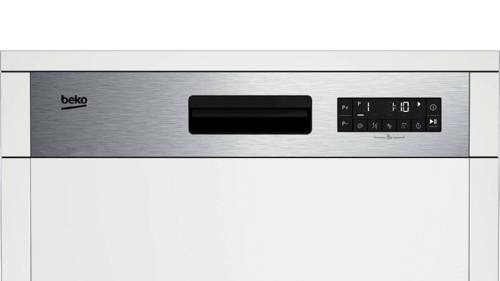 Beko BDSN26430X Lavastoviglie integrata parziale cm. 60 - 14 coperti - frontalino inox