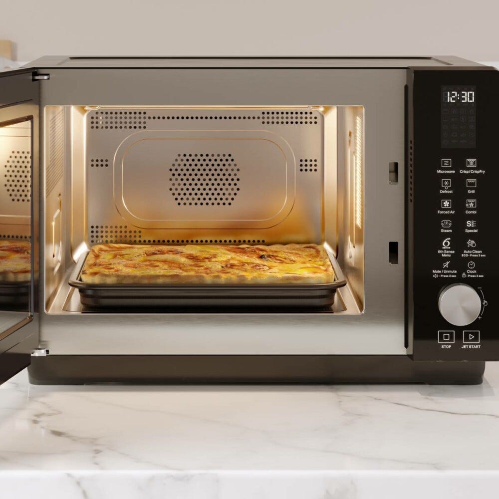 Whirlpool JC 218 BL Jet Cook Forno microonde con grill a libera installazione cm. 55 - nero