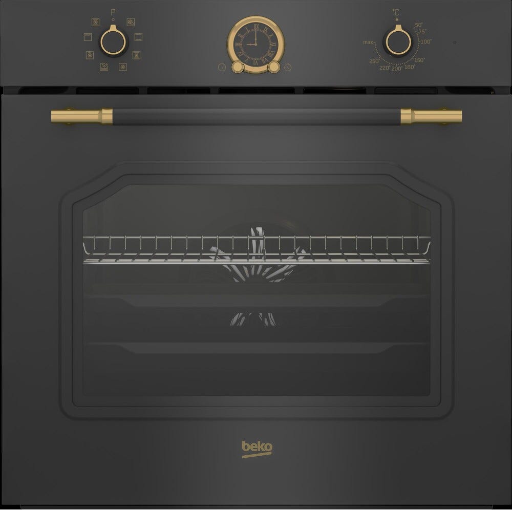 Beko RBIM19200AD Forno elettrico termoventilato cm. 60 - antracite rustico