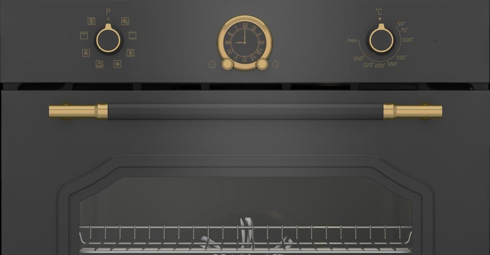 Beko RBIM19200AD Forno elettrico termoventilato cm. 60 - antracite rustico