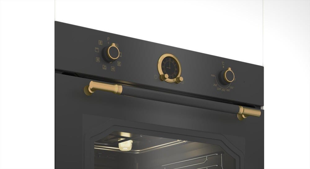 Beko RBIM19200AD Forno elettrico termoventilato cm. 60 - antracite rustico