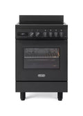 De Longhi PRO 66 MAL IN Professional Cucina da accosto cm. 60 - 4 zone induzione + 1 forno elettrico - antracite