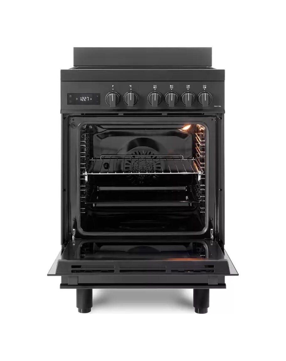 De Longhi PRO 66 MAL IN Professional Cucina da accosto cm. 60 - 4 zone induzione + 1 forno elettrico - antracite