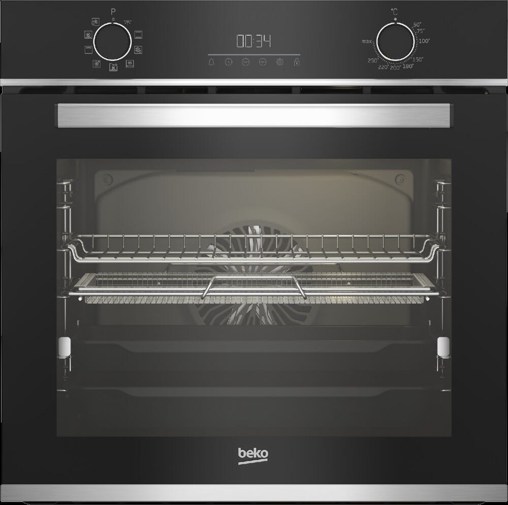 Beko BBIMA13300XS Forno elettrico termoventilato cm. 60 - inox/nero