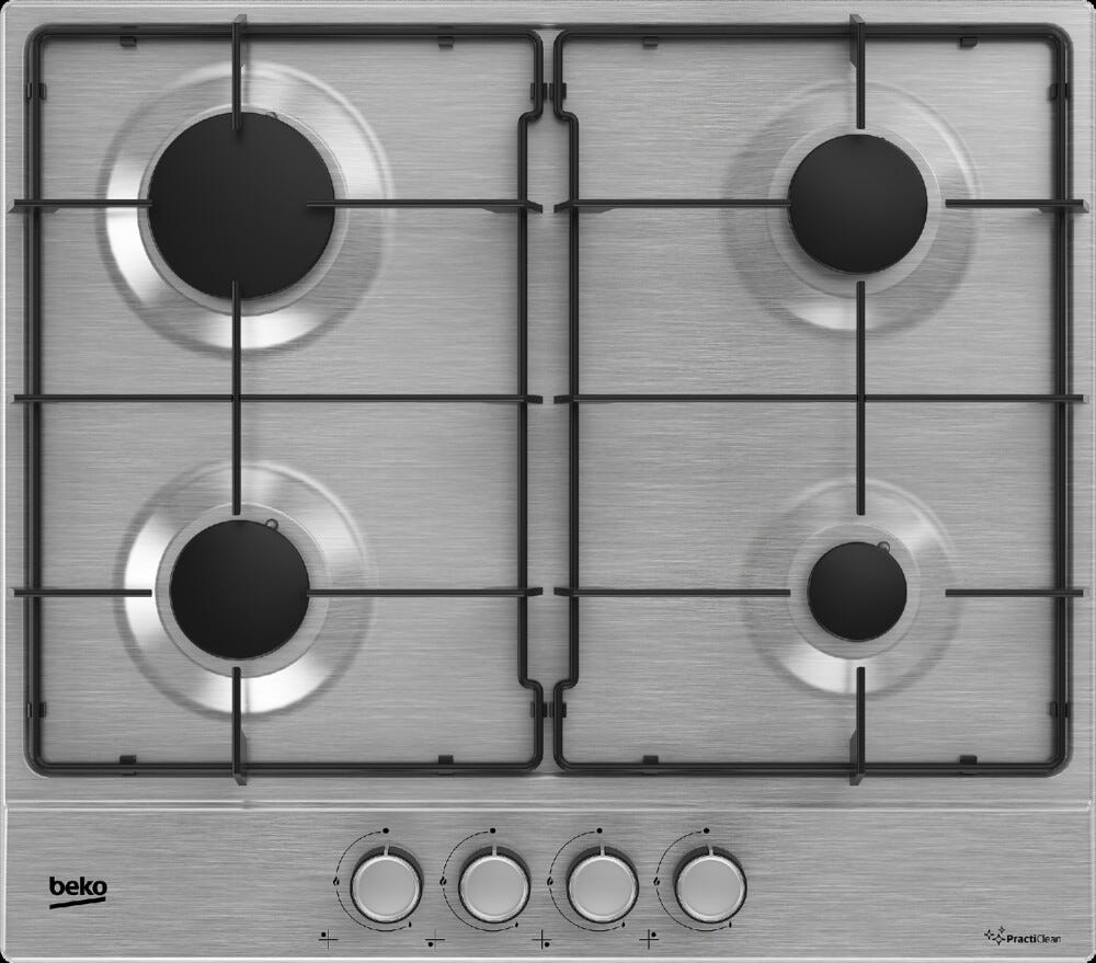 Beko HIAG64224SXE Piano cottura a gas cm. 58 - inox