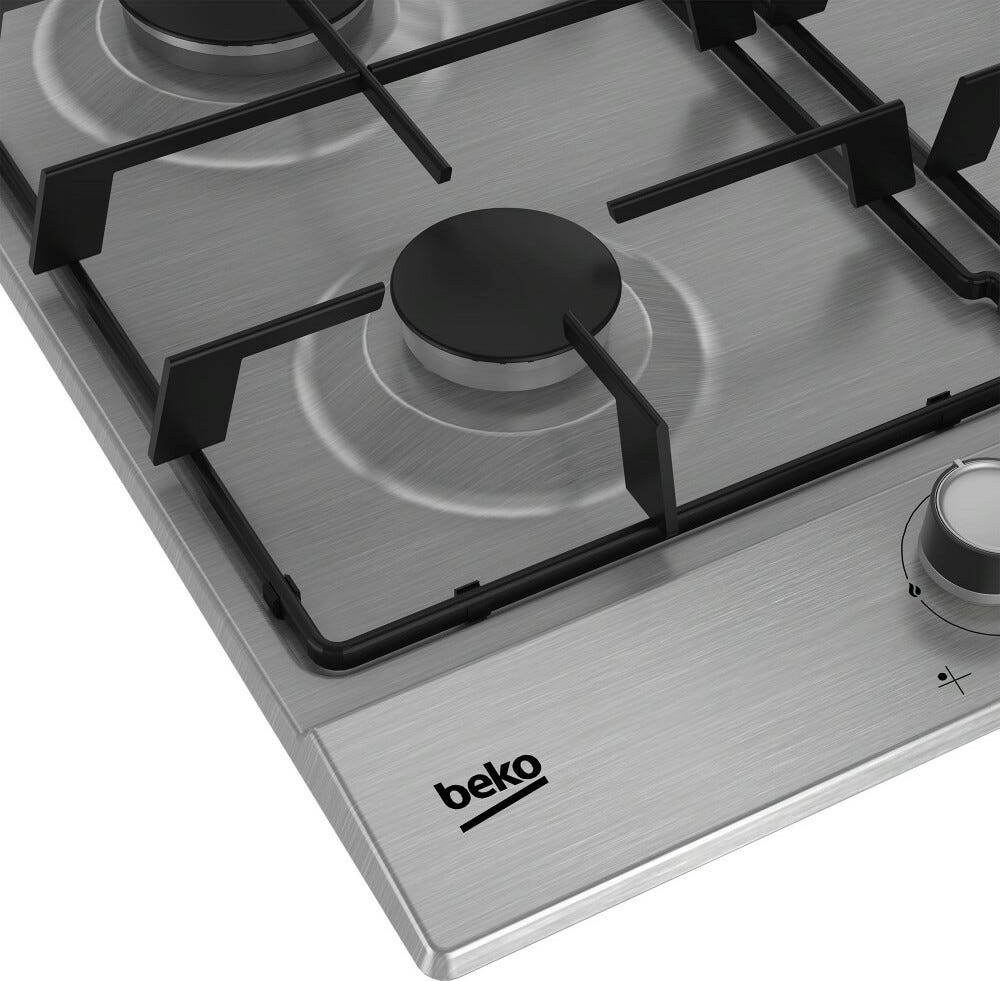 Beko HIAG64224SXE Piano cottura a gas cm. 58 - inox